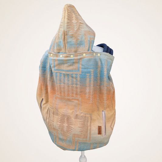 Wool #4 - Wool Jacquard Carrier Cover (Cotton Fleece)