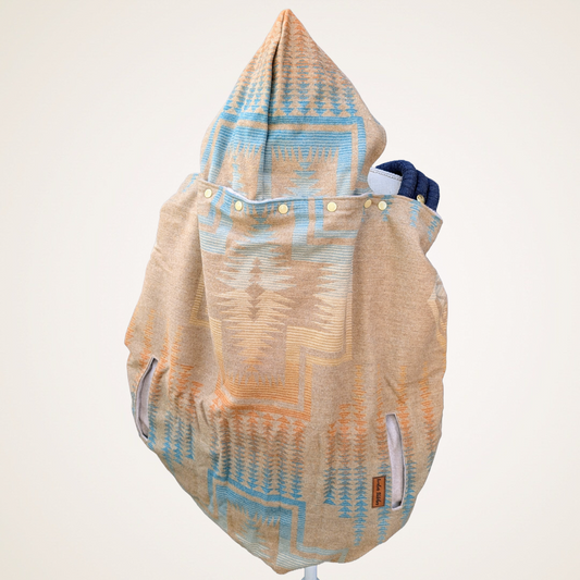 Wool #3 - Wool Jacquard Carrier Cover (Cotton Fleece)