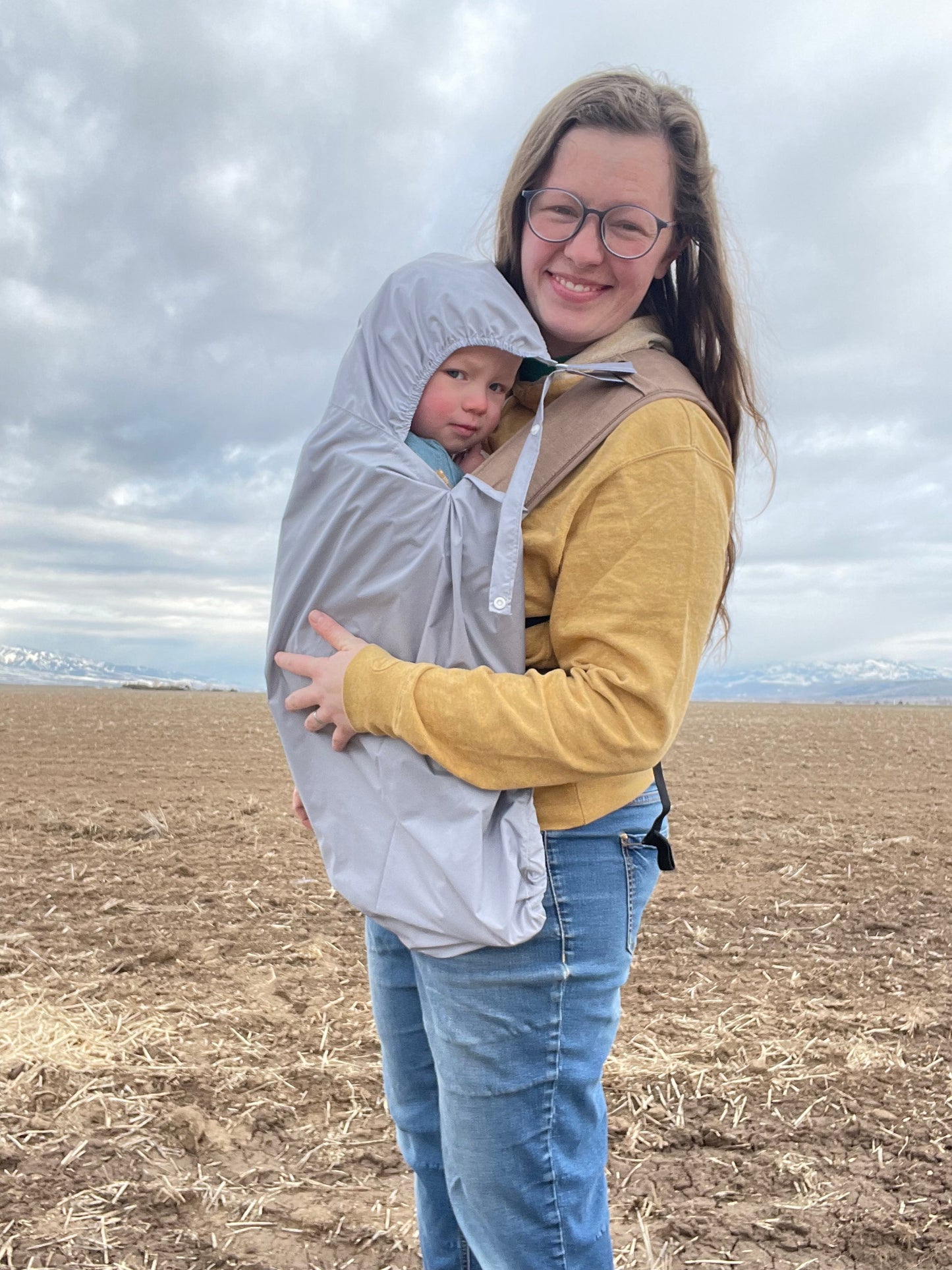 SECONDS Sea Green - Lightweight Wind&Rain Carrier Cover - Timber Stitches