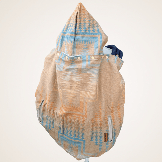 Wool 3 - Wool Jacquard Carrier Cover (Cotton Fleece) - Timber Stitches