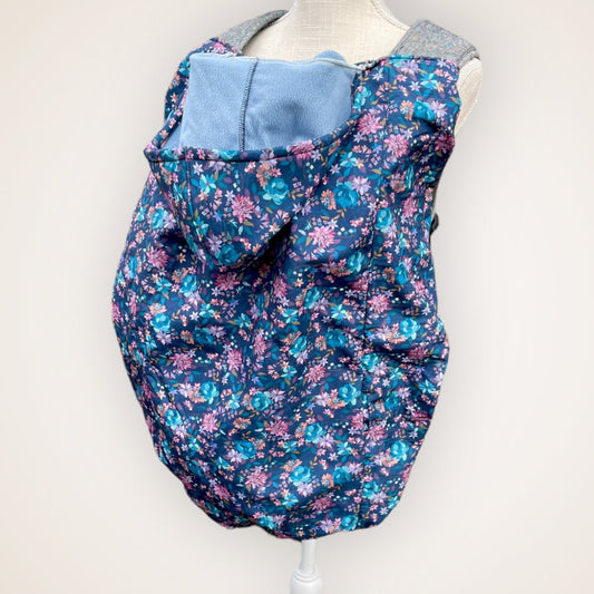 Blue Floral - Insulated Wind&Rain Carrier Cover - Timber Stitches