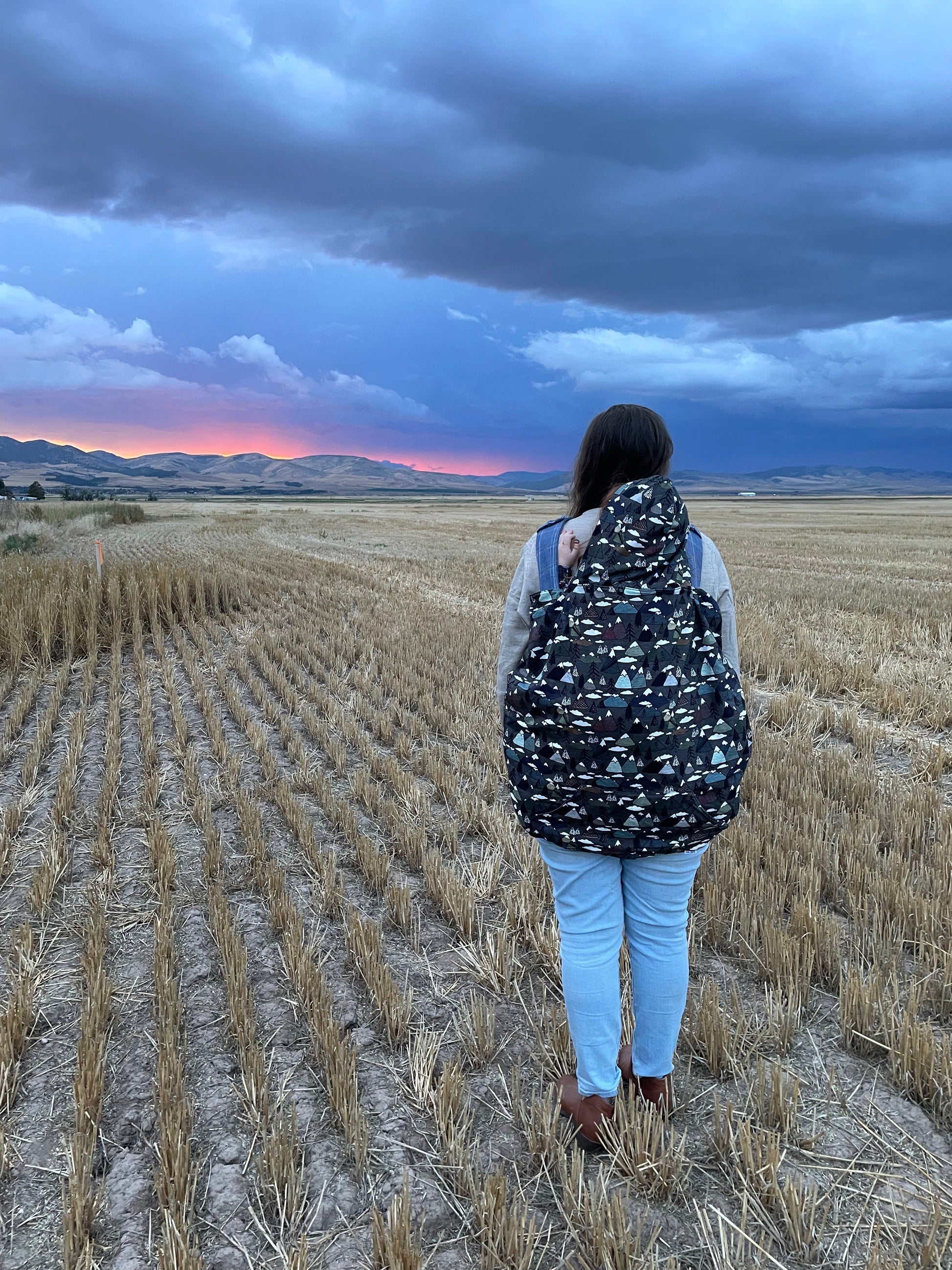 Neon Watercolor- Insulated Wind&Rain Carrier Cover - Timber Stitches