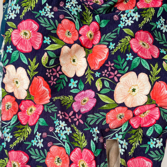 Painted Poppies - Luxe Carrier Cover - Timber Stitches