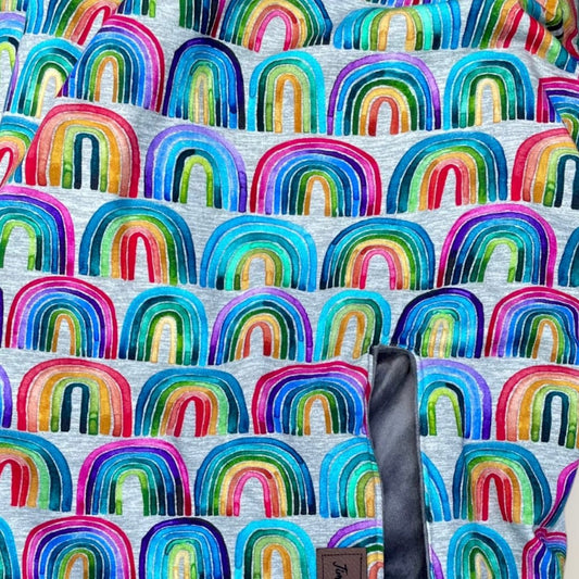 Rainbow Rows - Luxe Carrier Cover - Timber Stitches