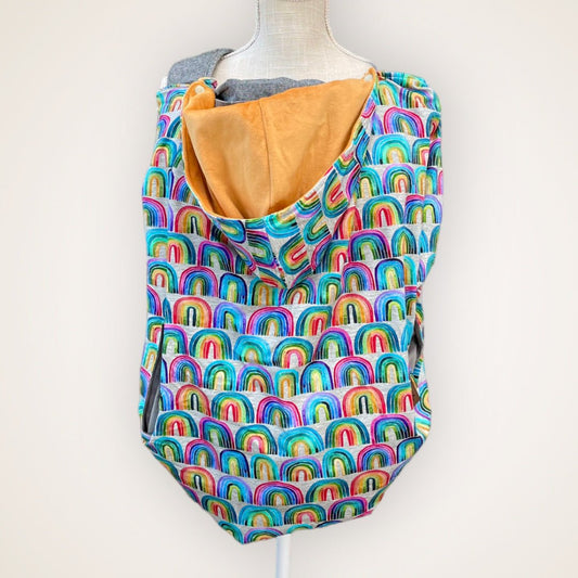 Rainbow Rows - Luxe Carrier Cover - Timber Stitches