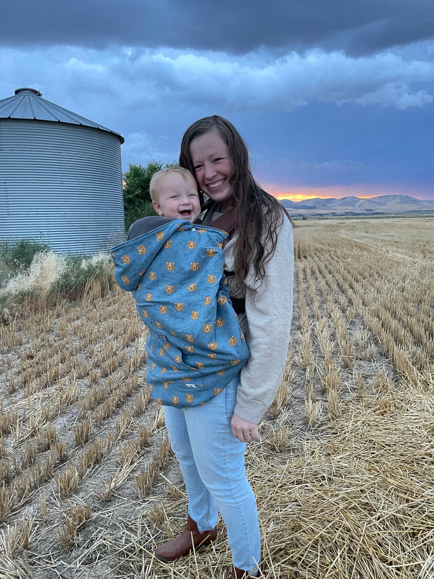 Rainbow Stripe - Basic Carrier Cover - Timber Stitches