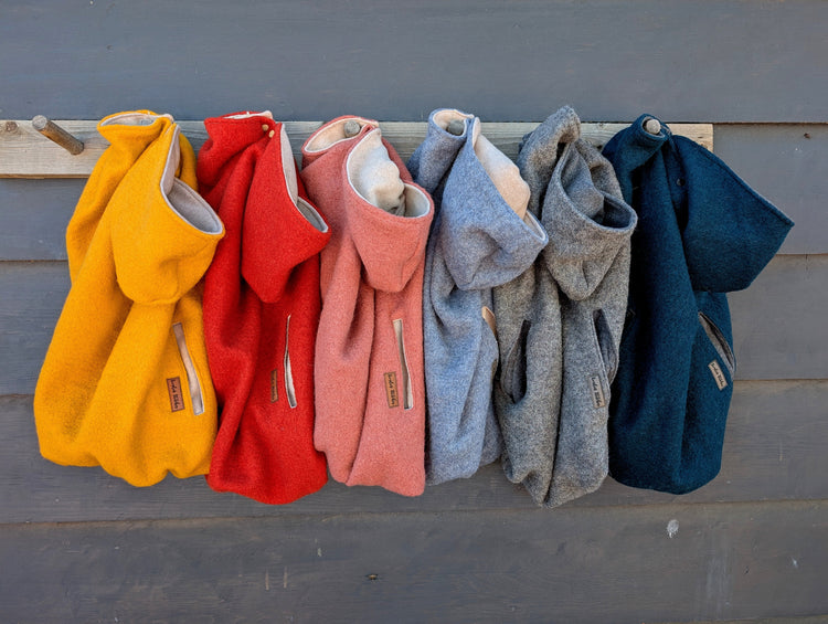 Boiled Wool Carrier Covers - Timber Stitches