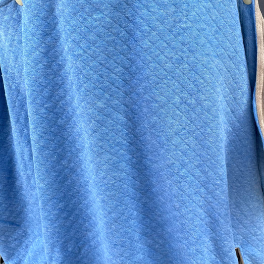 Blue Jeans Quilted Sweater Knit - Luxe Carrier Cover - Timber Stitches