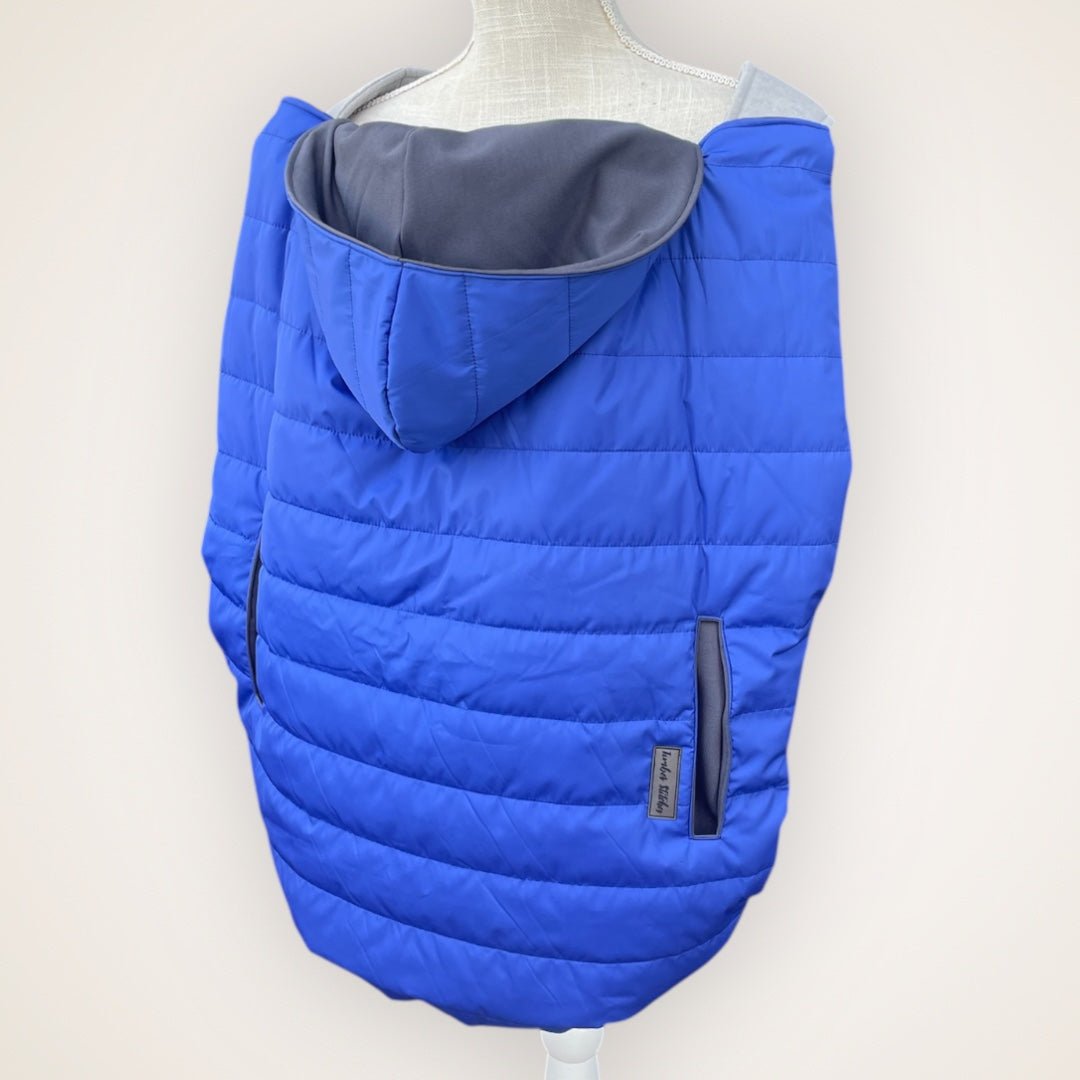 Blue Puffer Coat - Special Edition Carrier Cover - Timber Stitches