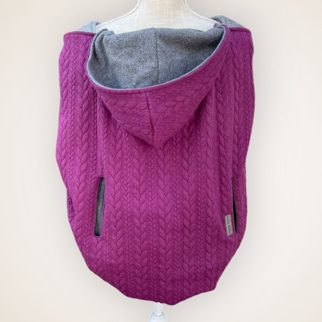 Bordeaux Cable Knit - Sweater Knit Carrier Cover - Timber Stitches