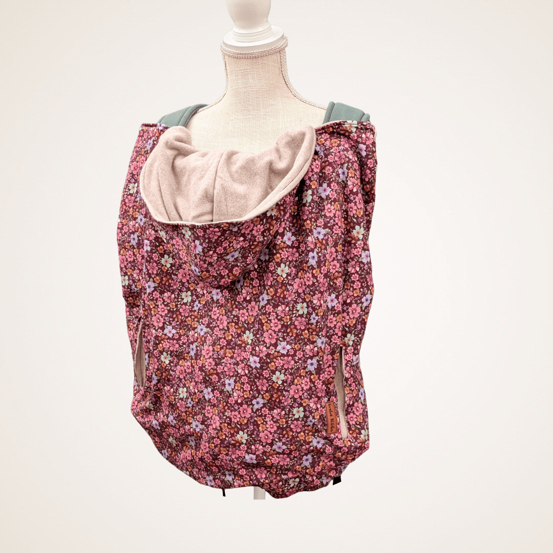 Burgundy Floral - Special Edition Carrier Cover - Timber Stitches