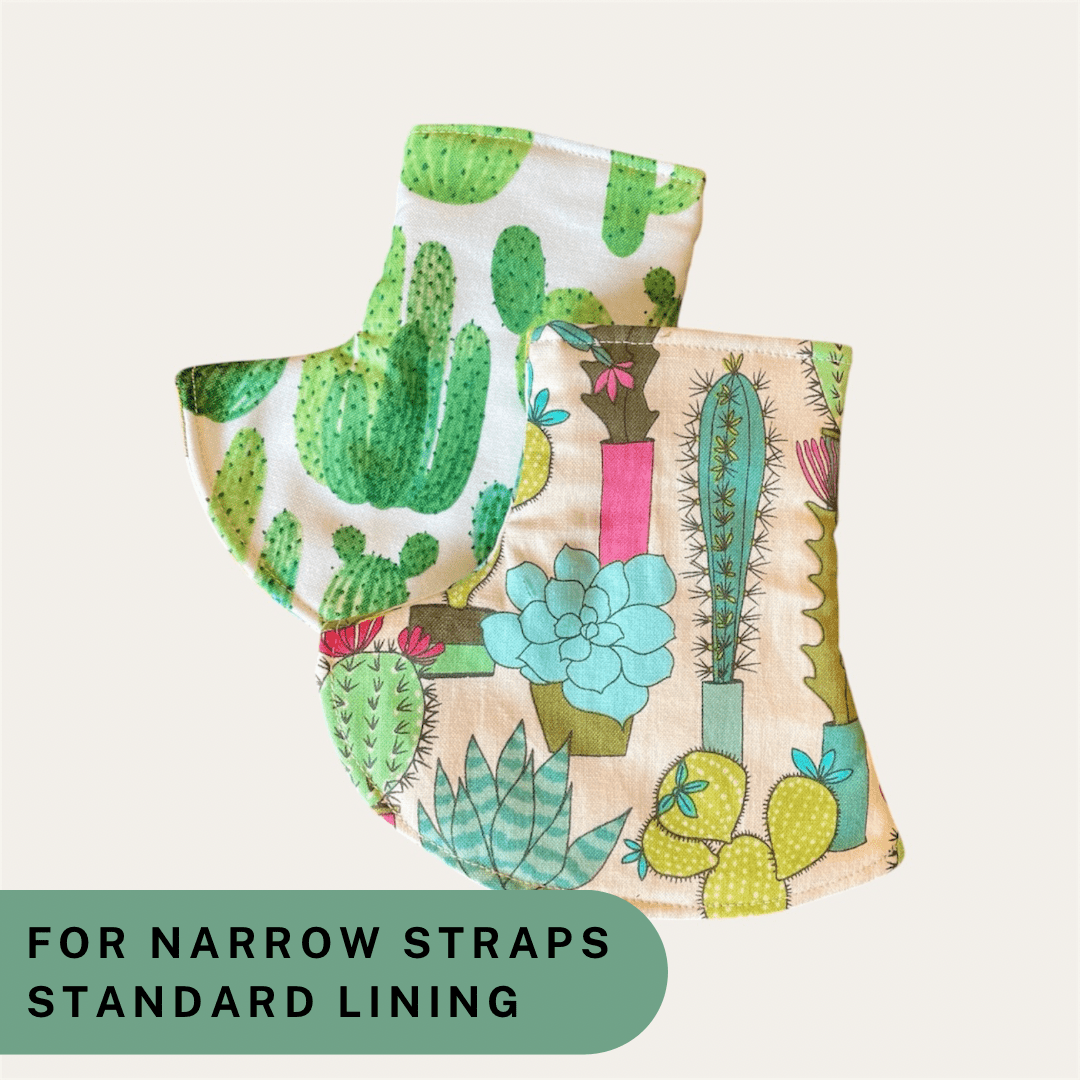 Cactus - Narrow Strap Corner Covers with Standard Lining RTS - Timber Stitches