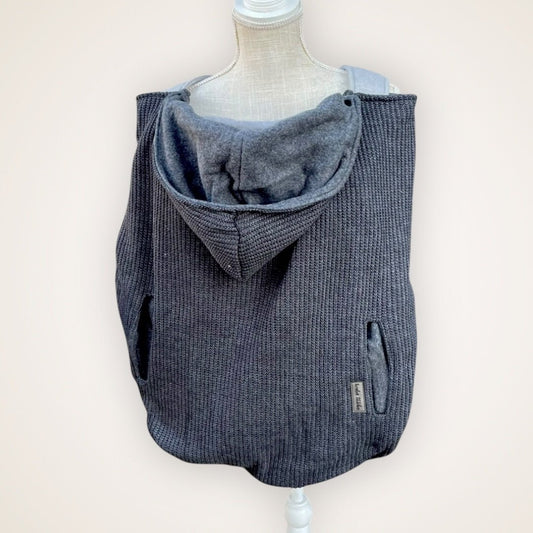 Charcoal Chunky Knitted - Sweater Knit Carrier Cover - Timber Stitches