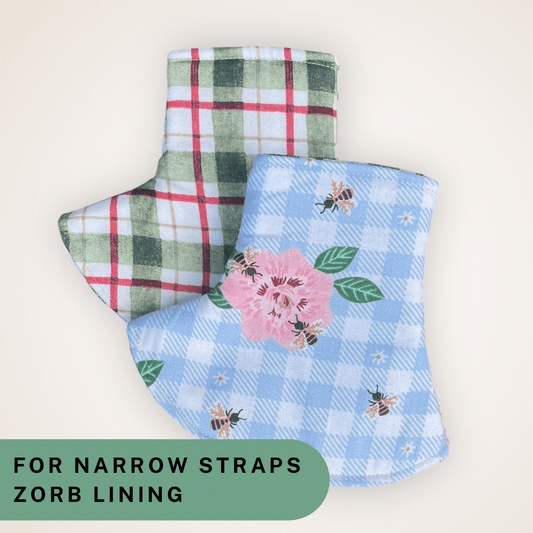 Gingham and Plaid - Narrow Strap Corner Covers with Zorb Lining RTS - Timber Stitches