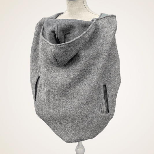 Gray - Boiled Wool Carrier Cover - Timber Stitches