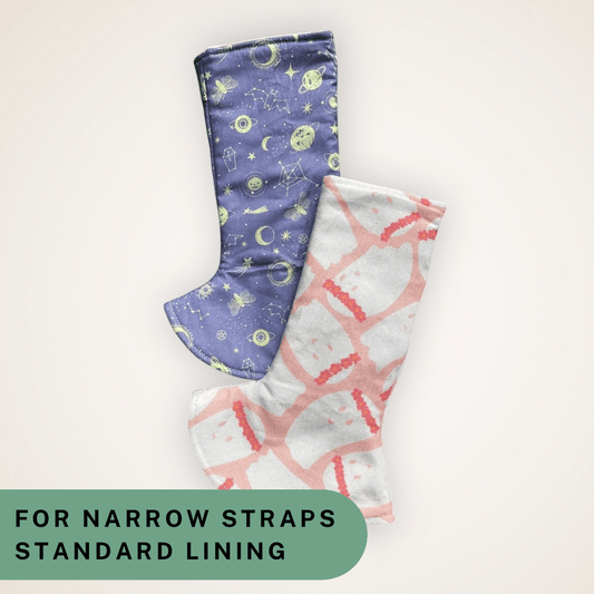 Halloween Ghosts and Spooky Space - Narrow Strap Suck Pads with Standard Lining RTS - Timber Stitches