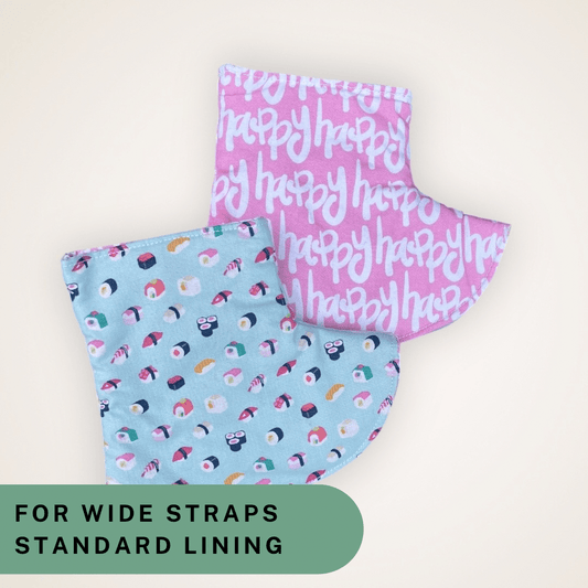 Happy and Sushi - Wide Strap Corner Covers with Standard Lining RTS - Timber Stitches