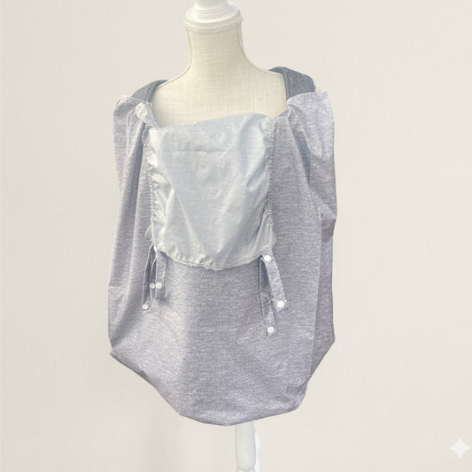 Heathered Gray - Lightweight Wind&Rain Carrier Cover - Timber Stitches