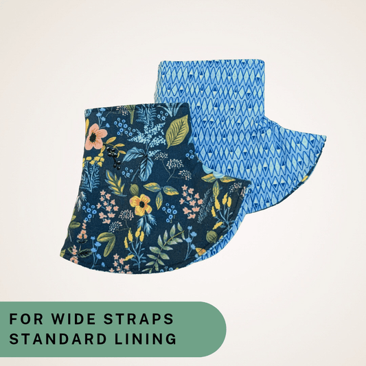 Herb Garden and Blue - Wide Strap Corner Covers with Standard Lining RTS - Timber Stitches