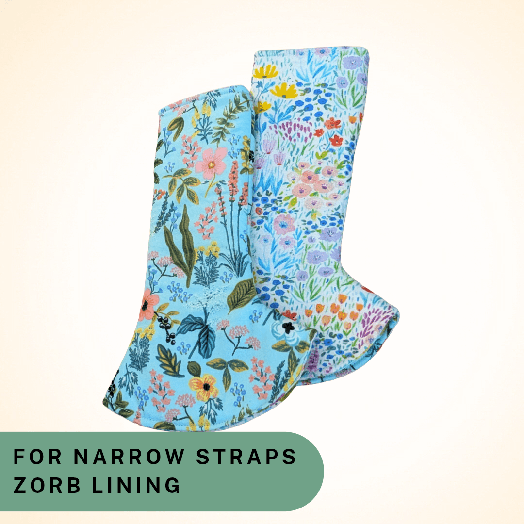 Herb Garden and Floral - Narrow Strap Suck Pads with Zorb Lining RTS - Timber Stitches