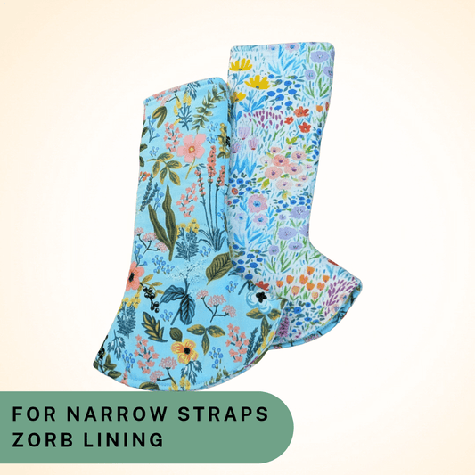 Herb Garden and Floral - Narrow Strap Suck Pads with Zorb Lining RTS - Timber Stitches