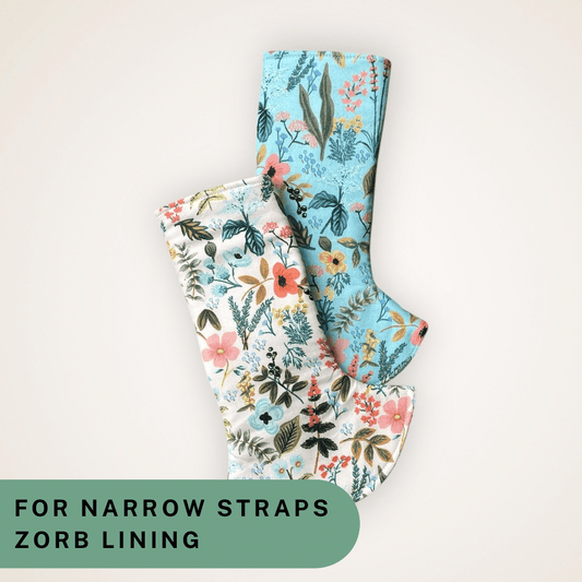 Herb Garden - Narrow Strap Suck Pads with Zorb Lining RTS - Timber Stitches