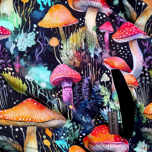 Inky Mushrooms - Luxe Carrier Cover - Timber Stitches