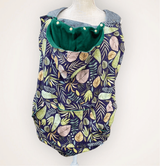 Jungle Leaves - Organic Luxe Carrier Cover - Timber Stitches