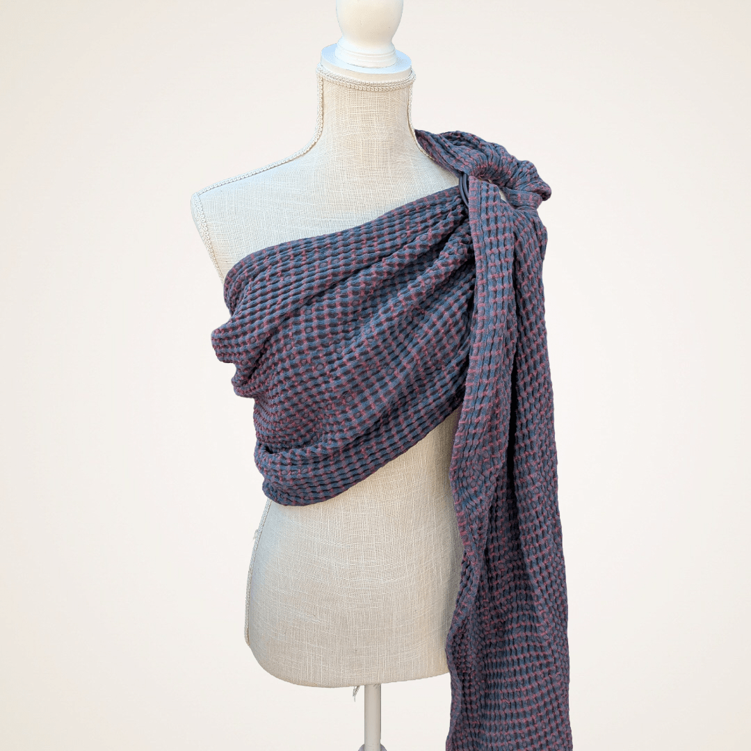 Loveheld Ring Sling in Jules Everyday Waffle - Baby Carrier for Rent - Timber Stitches