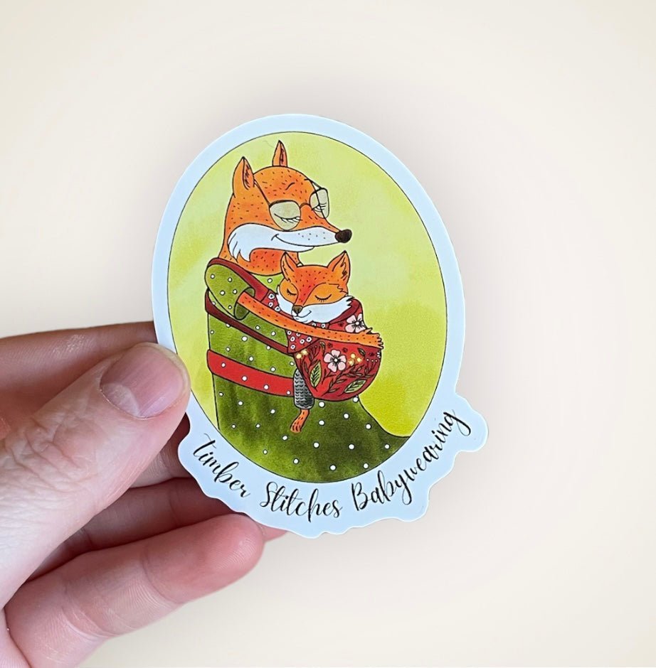 Mama Fox - Babywearing Sticker - Timber Stitches