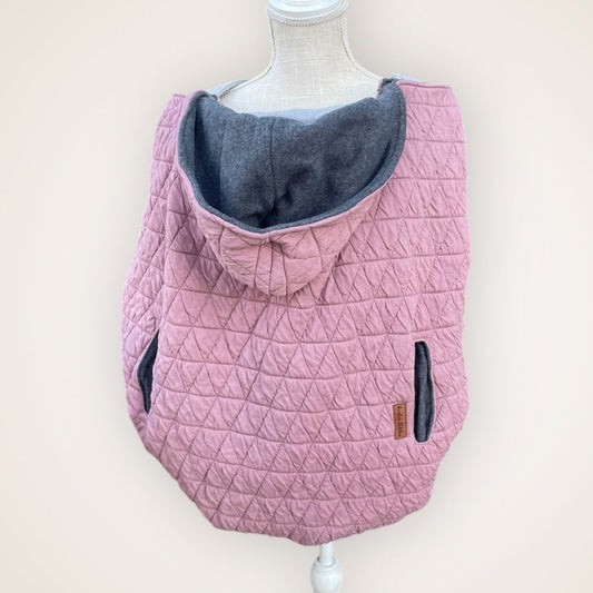 Mauve Quilted Triangles - Sweater Knit Carrier Cover - Timber Stitches