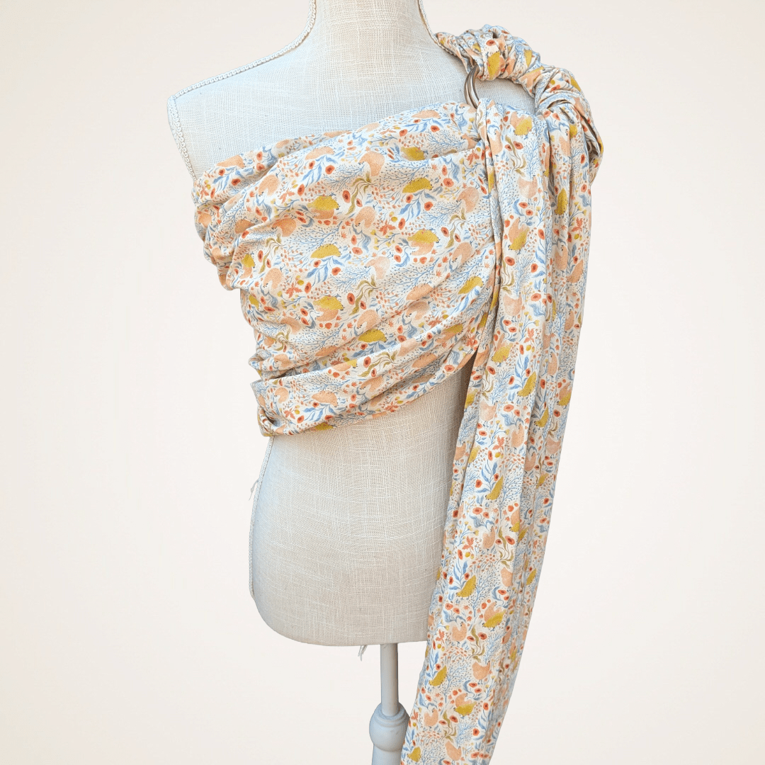 Mid Length Hope&Plum Sling in Ginger - Baby Carrier for Rent - Timber Stitches