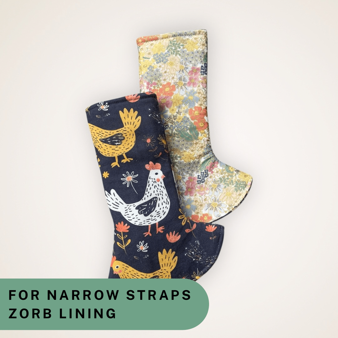 Mimi and Chickens - Narrow Strap Suck Pads with Zorb Lining RTS - Timber Stitches