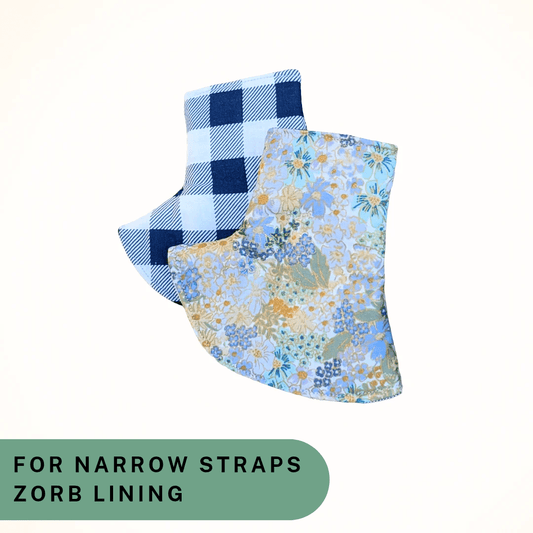 Mimi and Gingham - Narrow Strap Corner Covers with Zorb Lining RTS - Timber Stitches