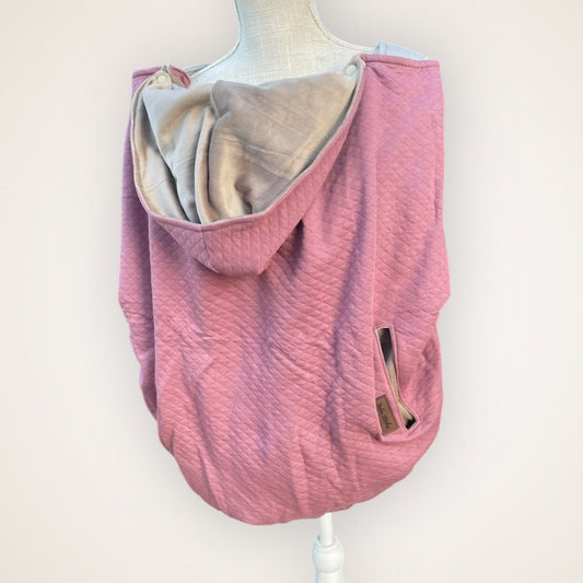 Mixed Berry Quilted Sweater Knit - Luxe Carrier Cover - Timber Stitches