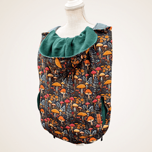 Mushroom Meadow - Organic Cotton Carrier Cover - Timber Stitches