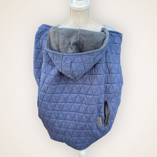 Navy Quilted Triangles - Sweater Knit Carrier Cover - Timber Stitches