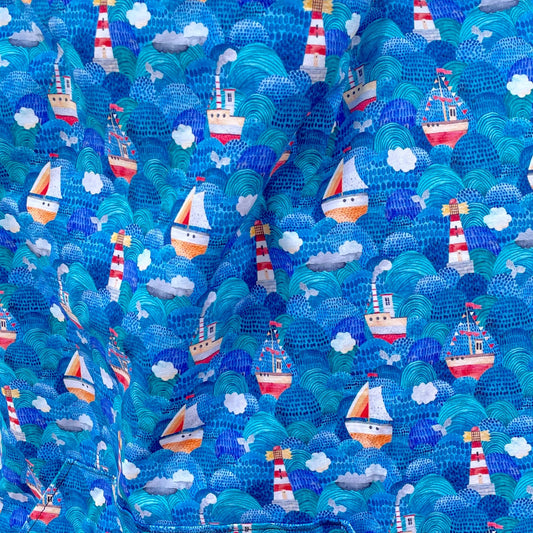 Out to Sea - Basic Carrier Cover - Timber Stitches