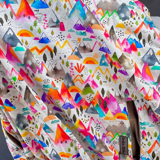Painted Mountains - Luxe Carrier Cover - Timber Stitches