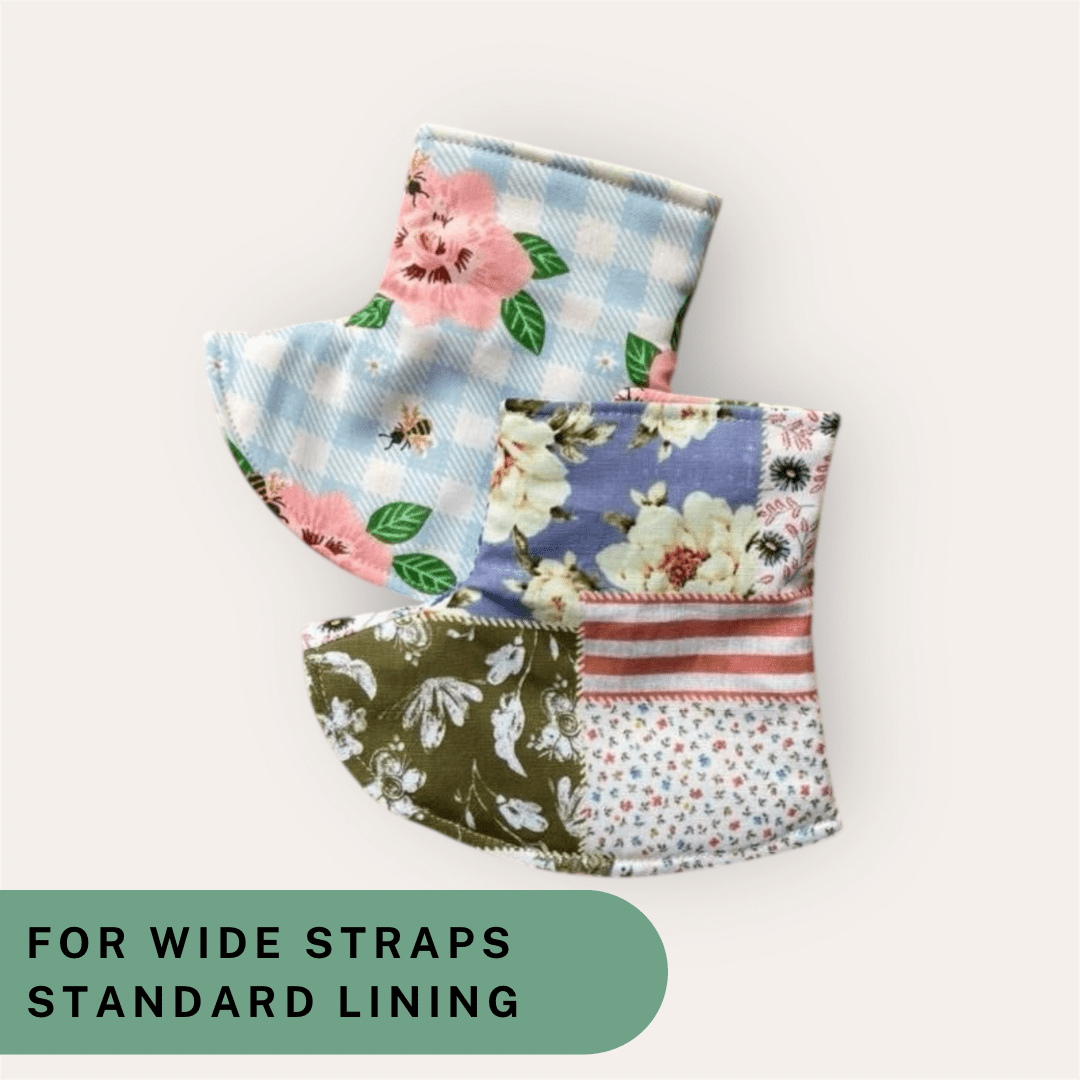 Patchwork and Gingham - Wide Strap Corner Covers with Standard Lining RTS - Timber Stitches