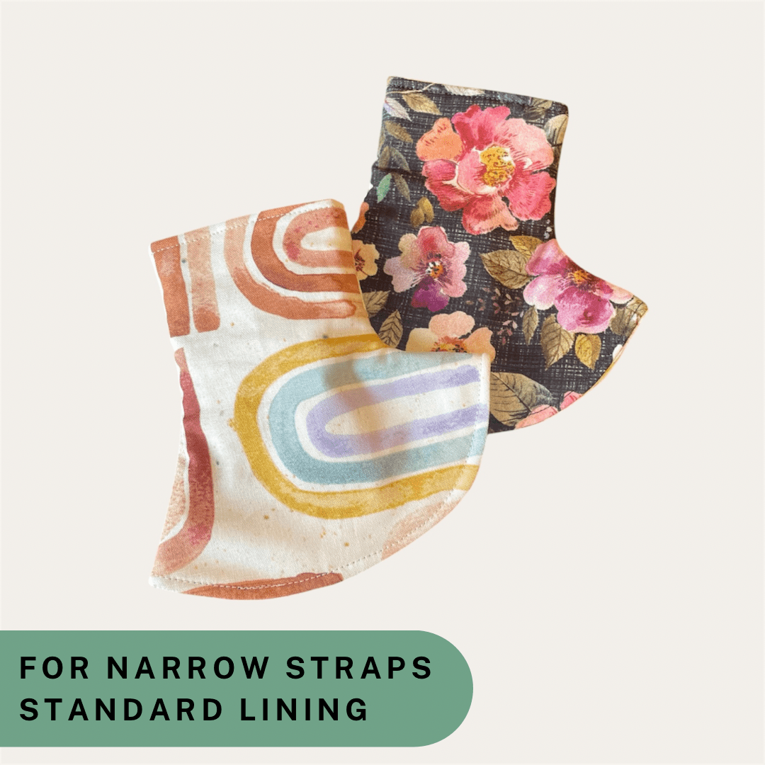 Rainbow and Floral - Narrow Strap Corner Covers with Standard Lining RTS - Timber Stitches