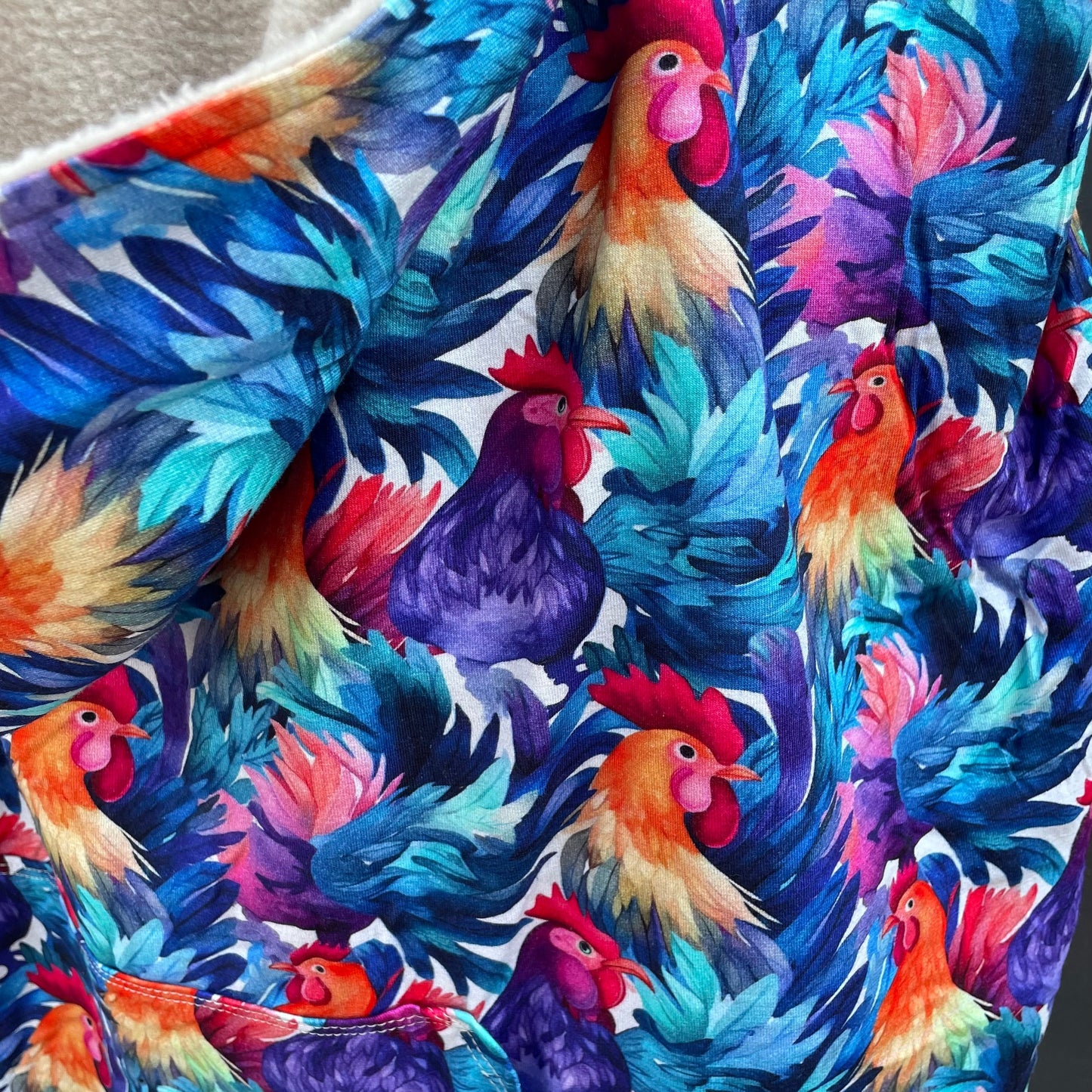 Rainbow Chickens - Basic Carrier Cover - Timber Stitches