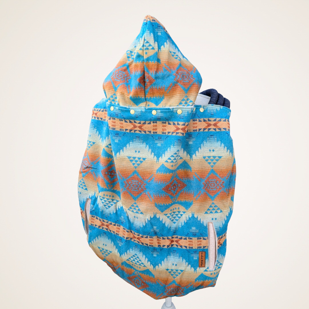 Wool #8 - Wool Jacquard Carrier Cover (Cotton Fleece)