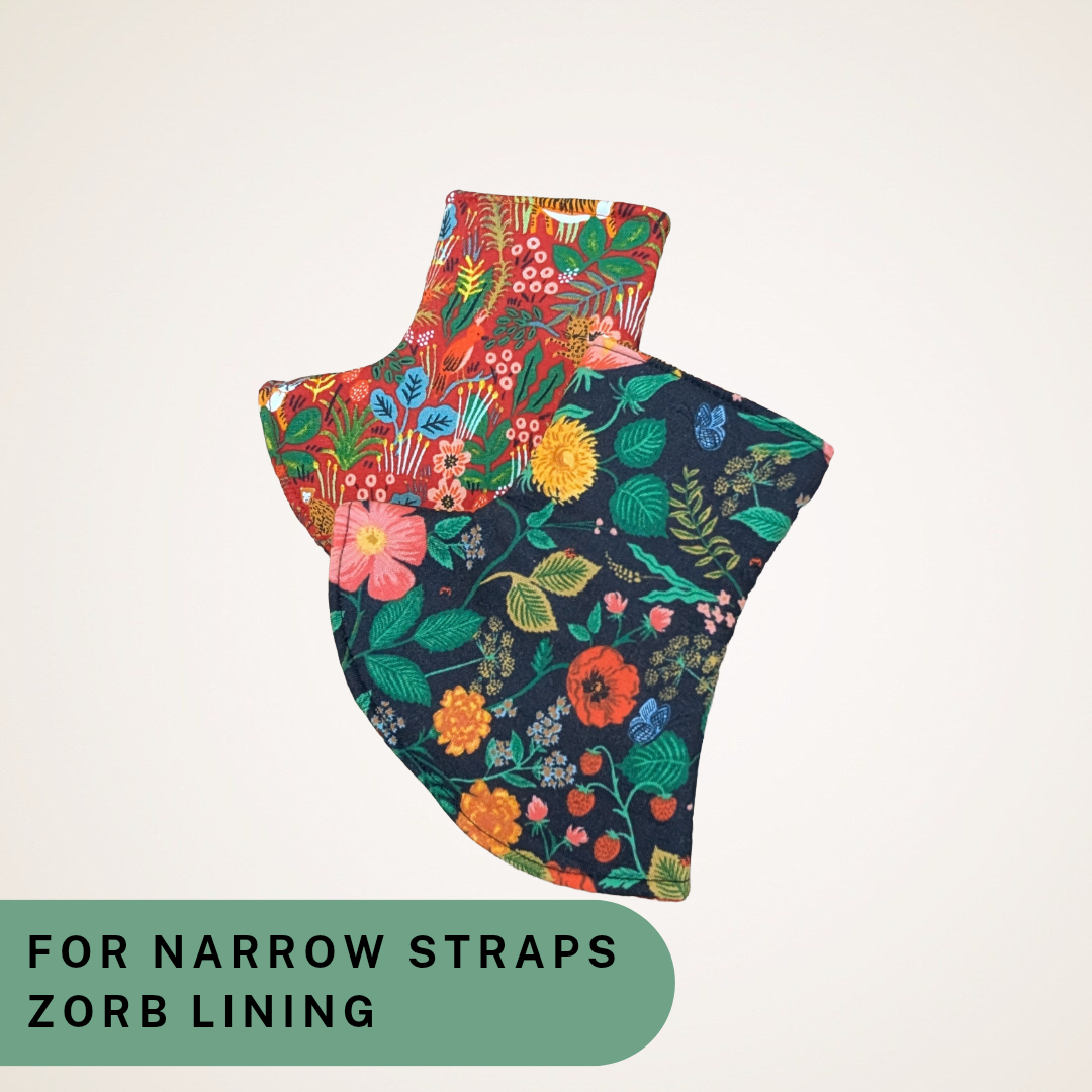 Poppy Fields and Jungle - Narrow Strap Corner Covers with Zorb Lining RTS