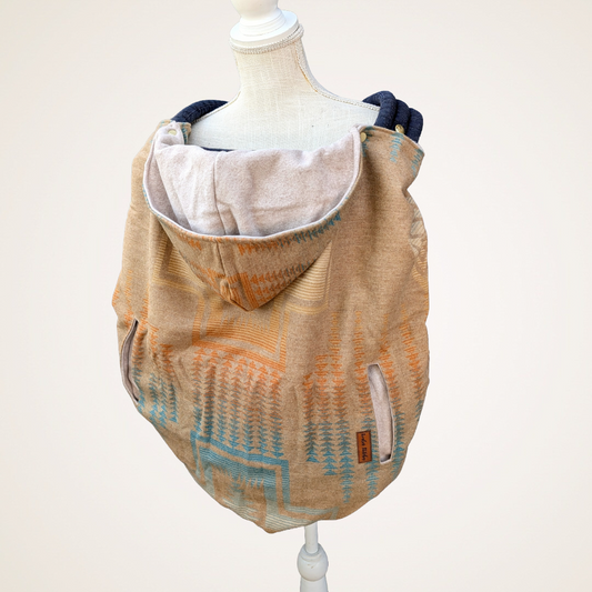 Wool #3 - Wool Jacquard Carrier Cover (Cotton Fleece)