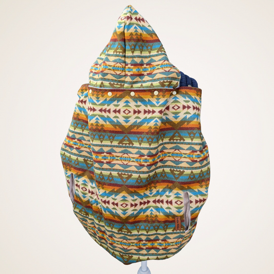 Wool #13 - Wool Jacquard Carrier Cover (Cotton Fleece)