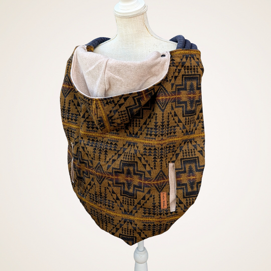 Wool #11 - Wool Jacquard Carrier Cover (Cotton Fleece)