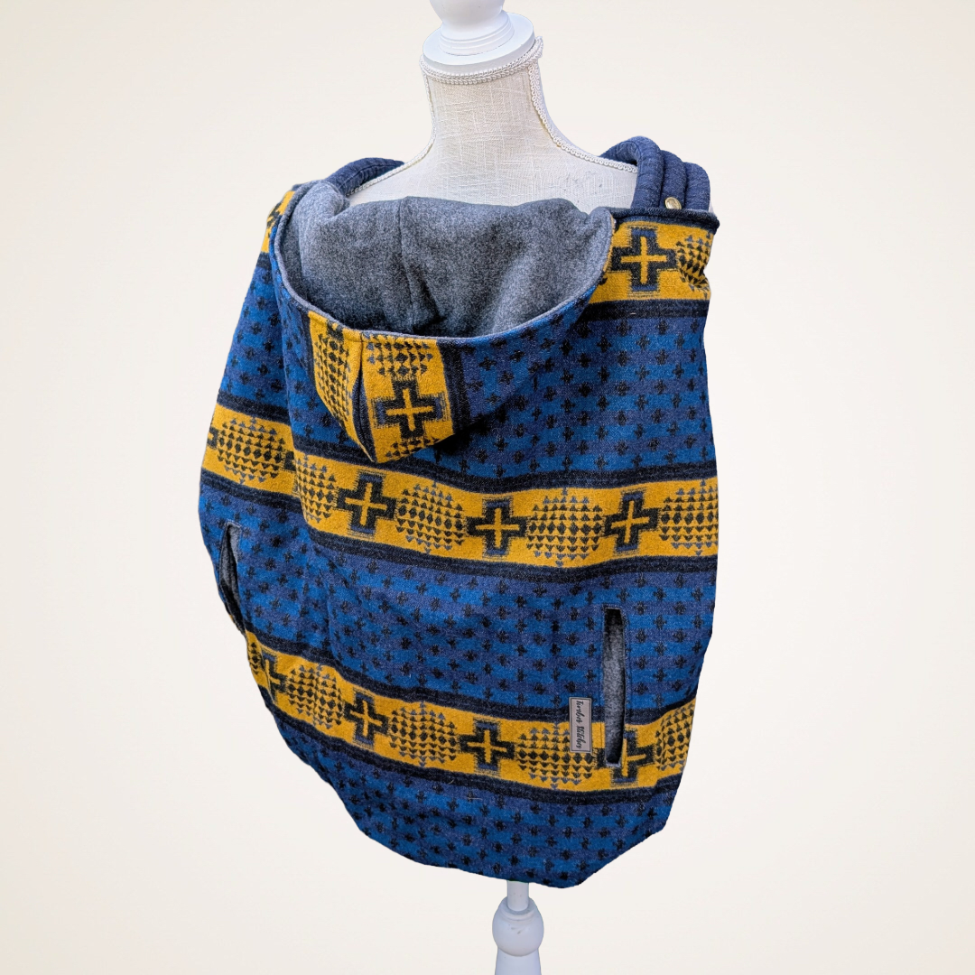 Wool #10 - Wool Jacquard Carrier Cover (Cotton Fleece)
