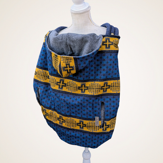Wool #10 - Wool Jacquard Carrier Cover (Cotton Fleece)