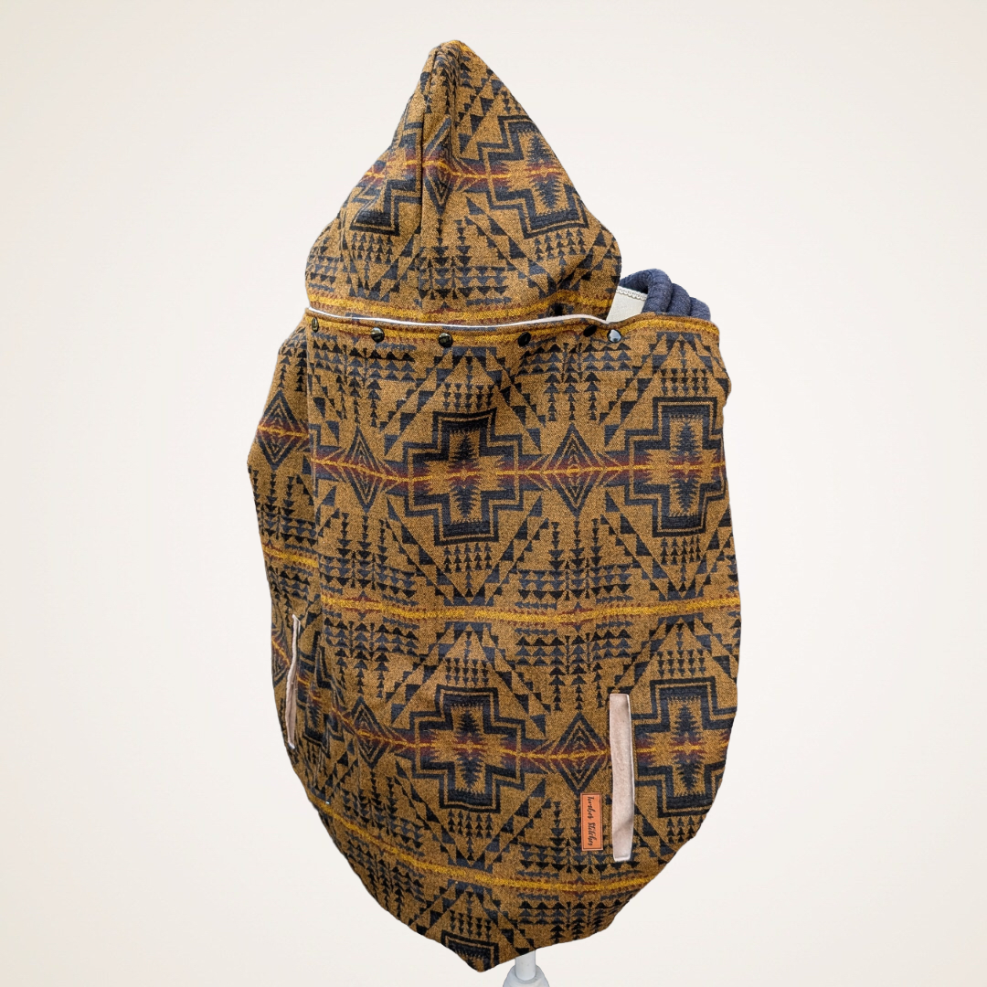 Wool #11 - Wool Jacquard Carrier Cover (Cotton Fleece)
